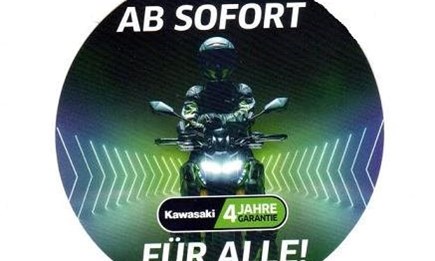 AB SOFORT: 4 JAHRE GARANTIE FÜR JEDES NEUE MOTORRAD 