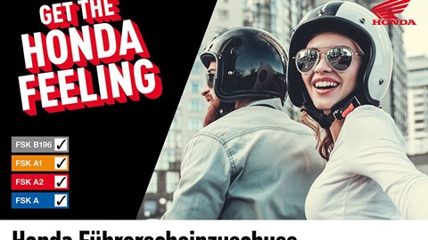 Honda Führerscheinzuschuss 2023: Sichere dir jetzt 10 % Nachlass auf die UVP