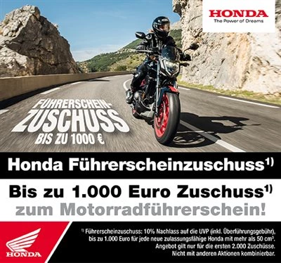 Honda Semmler - Führerschein Aktion endet Bild 1: Honda Semmler - Führerschein Aktion endet