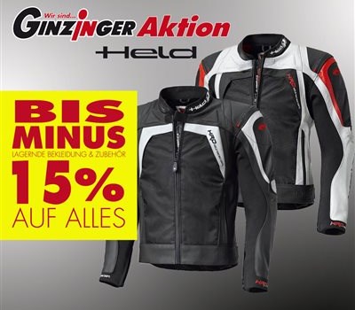 jetzt Minus 15% Prozent auf Alles bei lagernder Bekleidung und Zubehör  - Bild 3