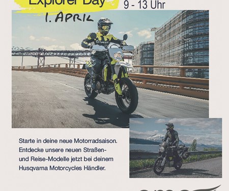Husqvarna Explorer Day - 01. April Husqvarna Explorer Day - 01. April