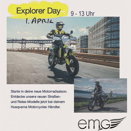 EMG News Husqvarna Explorer Day - 01. April