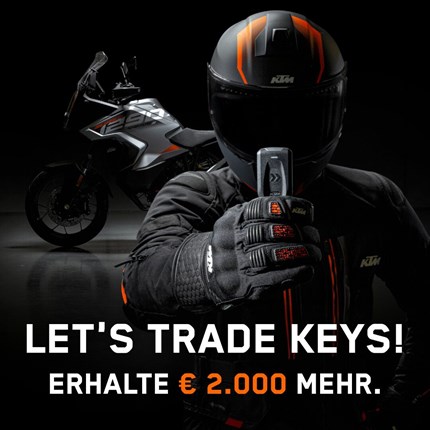 KTM - LET'S TRADE KEYS € 2.000 Eintauschprämie - zeitlich begrenzt.