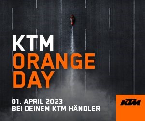 KTM ORANGE DAY 
Am SA 01. April 2023 ab 09.00 Uhr findet wieder der KTM ORANGE DAY statt. 
Bei guter Witterung können die neuen KTM STREET  ... Weiter >>