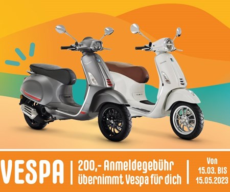 VESPA Primavera 50ccm  -  Anmeldung gratis! 