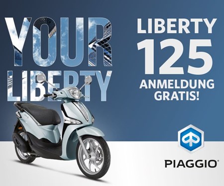 Piaggio Liberty 125 - Jetzt Anmeldebonus sichern!