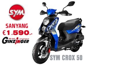 SYM Crox 50 : Mopedscooter ab 1.590,- : 7mal bei Ginzinger Zweirad  SYM Crox 50 : Mopedscooter ab 1.590,- : 7mal bei Ginzinger Zweirad