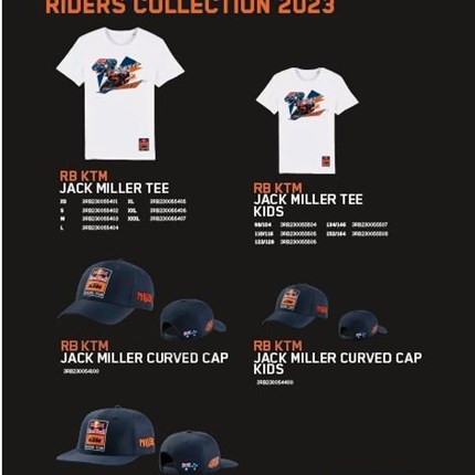 RED BULL RIDERS KOLLEKTION
Was für ein spannendes MotoGP ® Wochenende liegt da hinter uns!! Brad Binder gewinnt das Sprint Rennen am Samstag und Jack M ... Weiter >>
