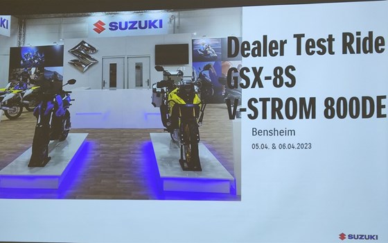 Suzuki Probefahrt-Event für die neue GSX-8S und die V-Strom 800DE - Bild 1