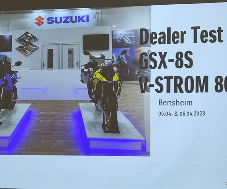 Suzuki Probefahrt-Event für die neue GSX-8S und die V-Strom 800DE
