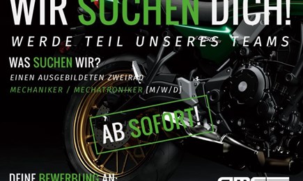 WIR SUCHEN DICH! Zweiradmechaniker ab Sofort 