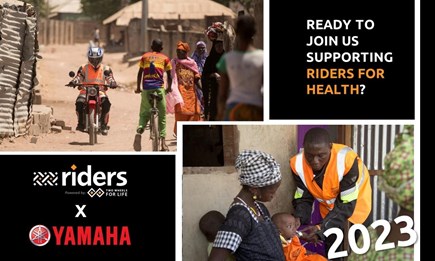 Mach mit, wenn Yamaha Riders for Health 2023 weiter unterstützt