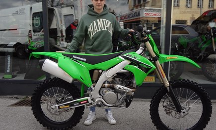 Übergabe einer Kawasaki KX 250!