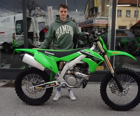 Übergabe einer Kawasaki KX 250!