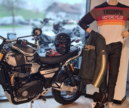 Triumph Scrambler Chrome Edition - Das perfekte Outfit!