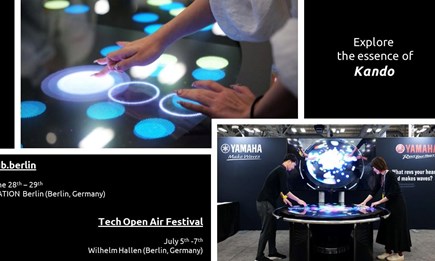 Yamaha Motor und Yamaha stellen gemeinsam auf zwei der größten Technologie-Veranstaltungen in Europa aus