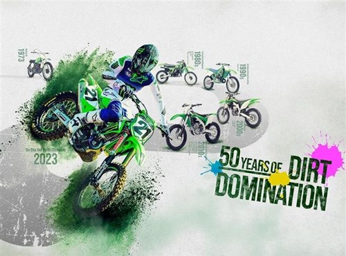 Die Kawasaki KX-Reihe feiert ihr 50-jähriges Bestehen