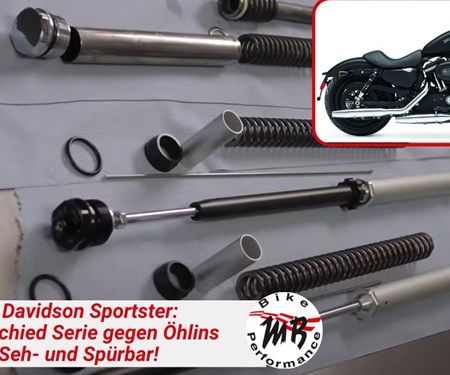Harley Davidson Sportster: Die Lösung gegen schwache Federgabeln! Harley Davidson Sportster: Die Lösung gegen schwache Federgabeln!