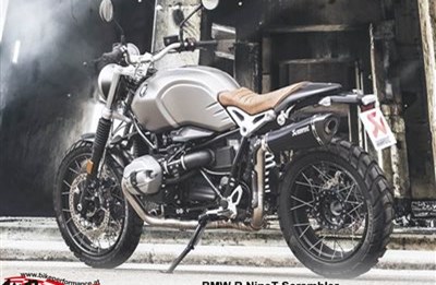 Akrapovic in schwarz für BMW R NineT Scrambler