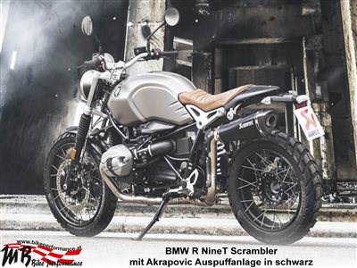 Akrapovic in schwarz für BMW R NineT Scrambler - Bild 1