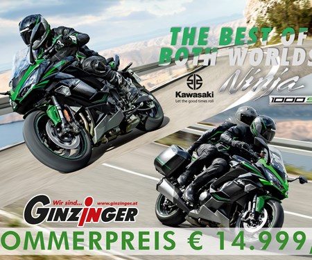 Kawasaki Ninja 1000 SX zum Sommerpreis ab € 14.999,- Kawasaki Ninja 1000 SX zum Sommerpreis ab € 14.999,-