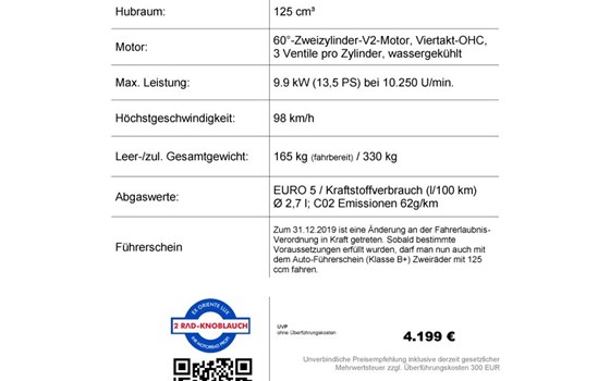 Hyosung GV 125 S Aquila - Bild 2