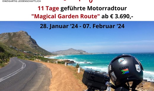Südafrika Motorradreise "Magical Garden Route"