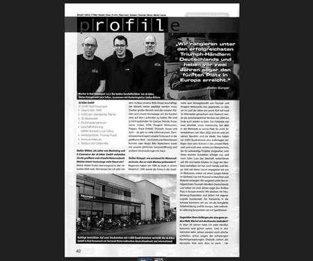 Firmenportrait in der "World of Bike"