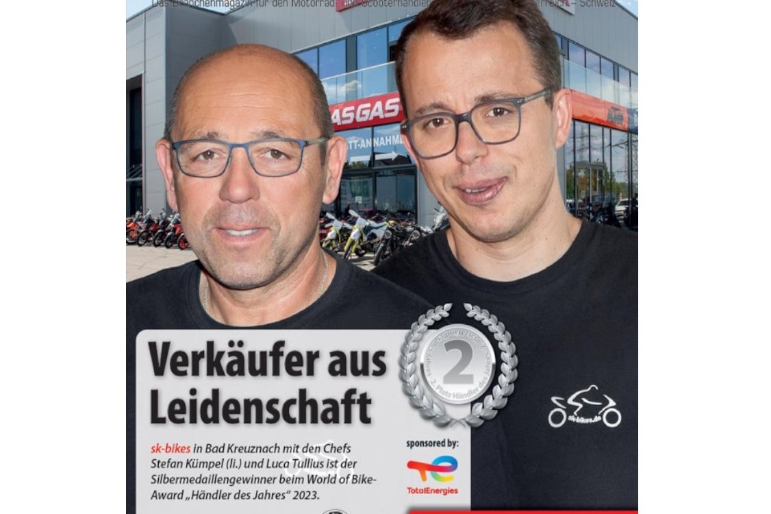"World of Bike"-Award "Händler des Jahres" - Platz 2