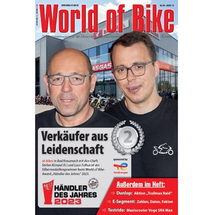 "World of Bike"-Award "Händler des Jahres" - Platz 2 "Verkäufer aus Leidenschaft"