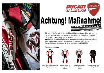 "Maßnahme" bei DUCATISALZBURG "Maßnahme" bei DUCATISALZBURG