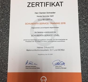 Honda Semmler - Schuberth Lehrgang - Bild 1 Honda Semmler - Schuberth Lehrgang - Bild 1
