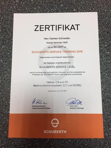 Honda Semmler - Schuberth Lehrgang Bild 1: Honda Semmler - Schuberth Lehrgang