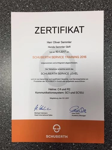 Honda Semmler - Schuberth Lehrgang Bild 2: Honda Semmler - Schuberth Lehrgang