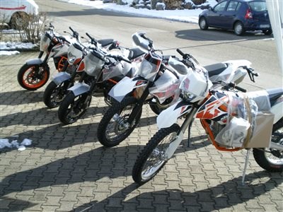 Erstanlieferung KTM-Bikes 2015
