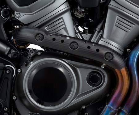 Wunderlich Krümmerschutz- und Hitzeschild für die Harley-Davidson Pan America 1250 aus Carbon