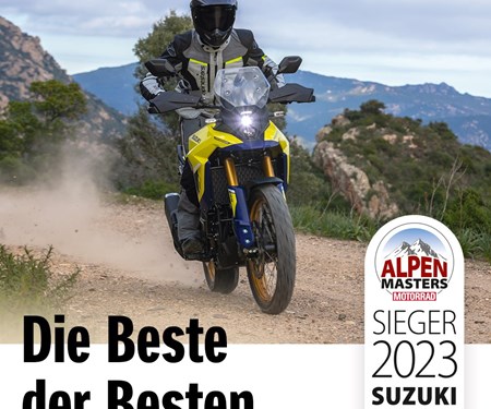 Suzuki V-Strom 800 DE gewinnt Alpenmasters 2023