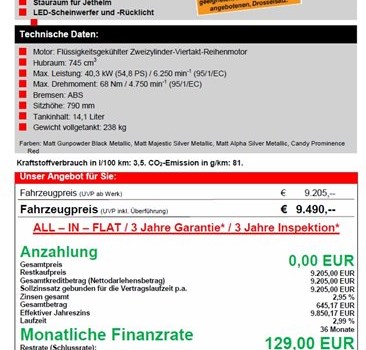 ALL - IN - FLAT (DREI IN EINEM) für alle NC - Modelle, auch ohne Anzahlung ! - Bild 4
