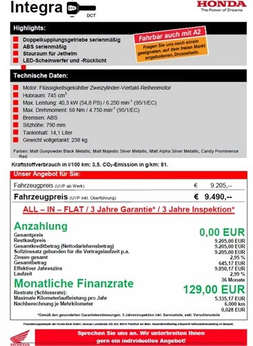 ALL - IN - FLAT (DREI IN EINEM) für alle NC - Modelle, auch ohne Anzahlung ! Bild 4: ALL - IN - FLAT (DREI IN EINEM) für alle NC - Modelle, auch ohne Anzahlung !