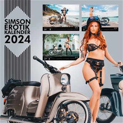 Starke Mopeds und heiße Kurven - SIMSON Erotik Kalender 2024