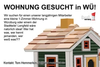 WOHNUNG GESUCHT in WÜ! 