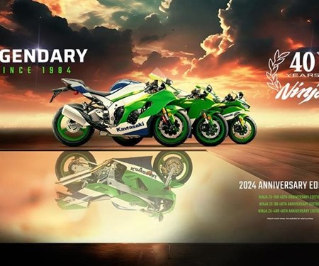 Kawasaki stellt die Ninja 40th Anniversary Modelle für 2024 vor