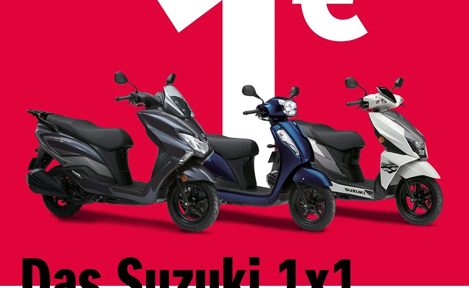 SUZUKI 1X1 Suzuki 125er Roller Sonderfinanzierung ab 1 € pro Tag Bild 1: SUZUKI 1X1 Suzuki 125er Roller Sonderfinanzierung ab 1 € pro Tag
