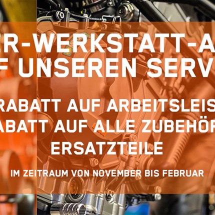 Winter-Werkstatt-Aktion Unsere Serviceleistungen
vom 11. November 2023 bis zum 15. Februar 2024
Winterreparatur / Winter-Check 
    - 10% Rabatt au ... Weiter >>