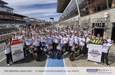 500 Grand Prix Siege für Yamaha - ein Meilenstein in der Firmengeschichte.