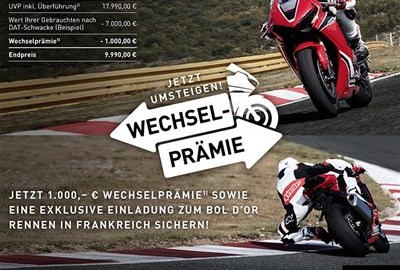 Honda Semmler - Fire Blade Wechsel Aktion