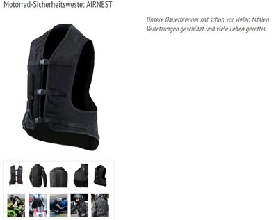 Helite Airbag Systeme bei uns!! Bild 2: Helite Airbag Systeme bei uns!!