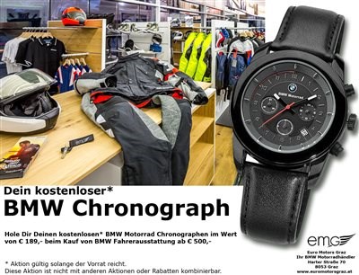 Aktion BMW Chronograph  Aktion BMW Chronograph  Weiter >>