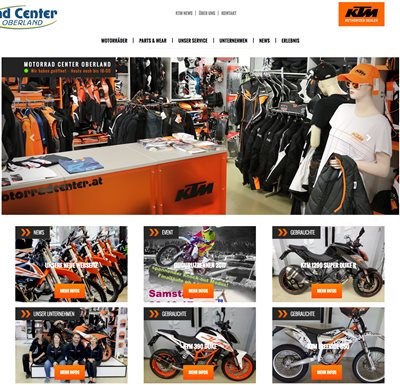 Unsere Neue Webseite Unsere neue Webseite ist ONLINE. Entdecken Sie die neuen KTM-Modelle, Gebrauchtfahrzeuge und unser Zubehör. Von attraktiven An ... Weiter >>