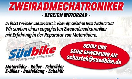 Suchen Zweiradmechatroniker 